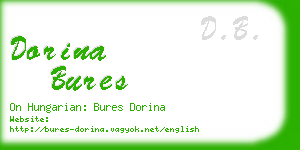 dorina bures business card